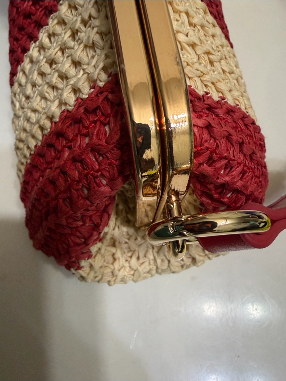 The Wolf Gang Red and Beige Shoulder Bag.NWT - Picture 7 of 14